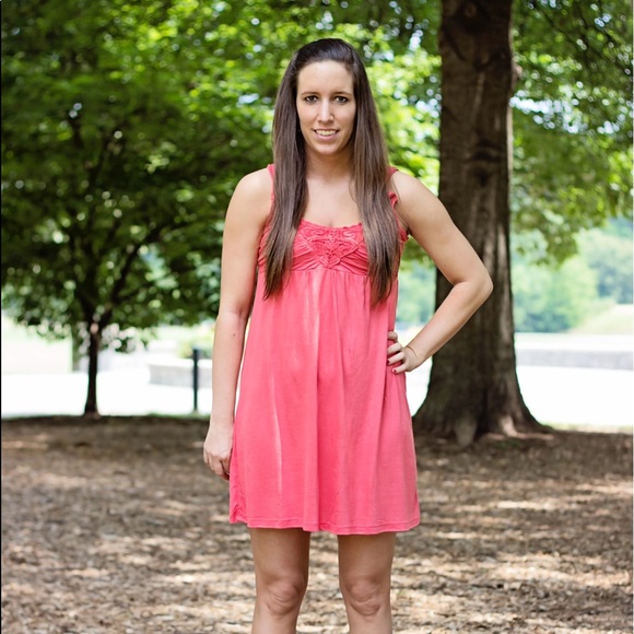 New Coral Tank Dress - Picture 1 of 1